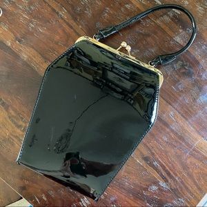 Tatyana coffin gold fleck glitter purse